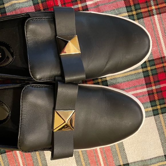 MICHAEL MICHAEL KORS Emmett Leather Slip-On Trainer - Black - Picture 4 of 8